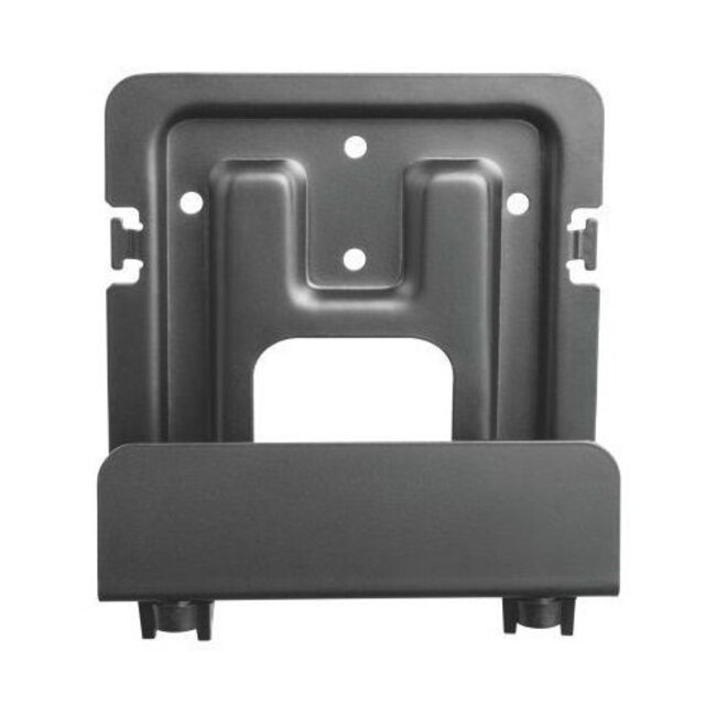 Cavus premium muurbeugel met houder voor A/V apparatuur - medium / zwart