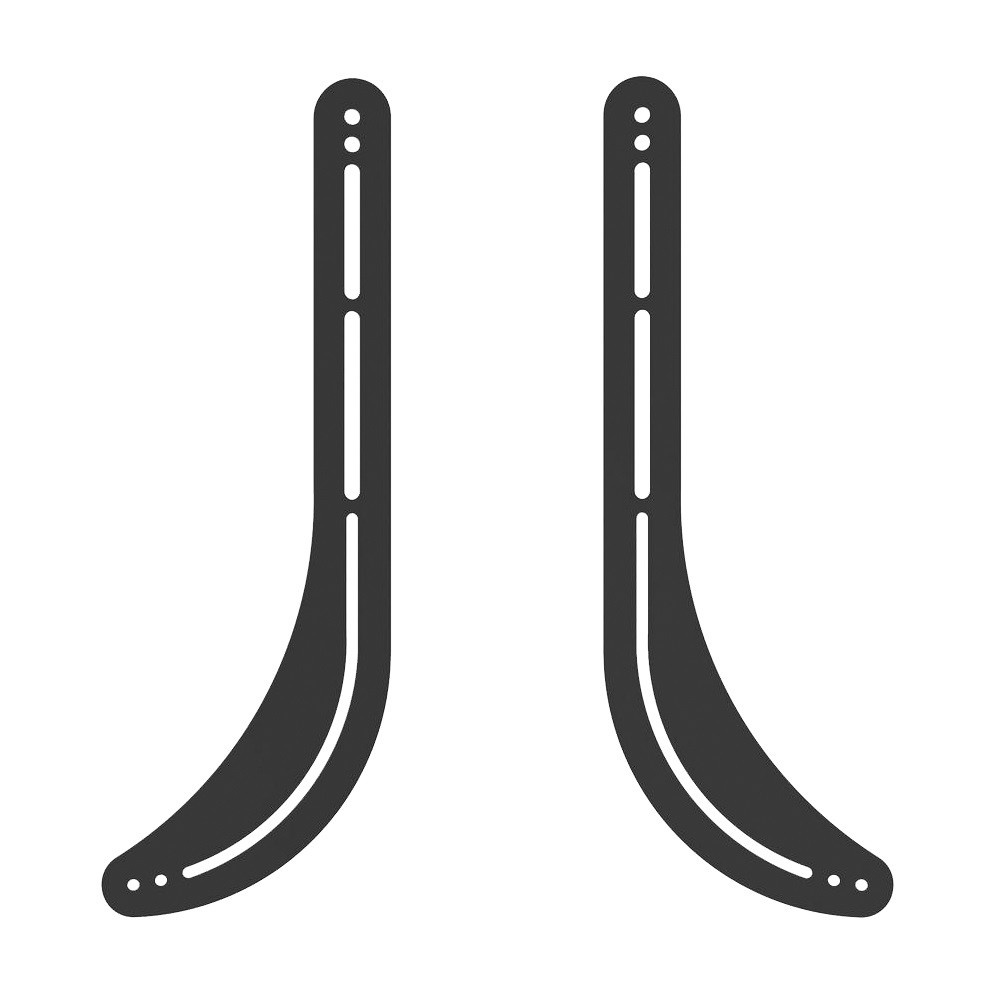 Set Ophangbeugels voor Sonos, Sony en Vizio Soundbars - Bevestiging aan TV - Tot 15kg - Zwart