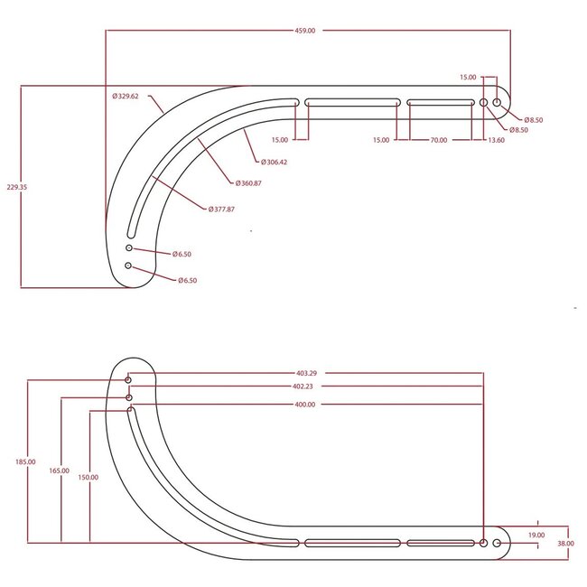 My Wall Soundbar beugel / zwart