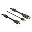 Premium HDMI naar DisplayPort actieve kabel - HDMI 1.4 / DP 1.2 (4K 30Hz) - voeding via USB-A / zwart - 3 meter