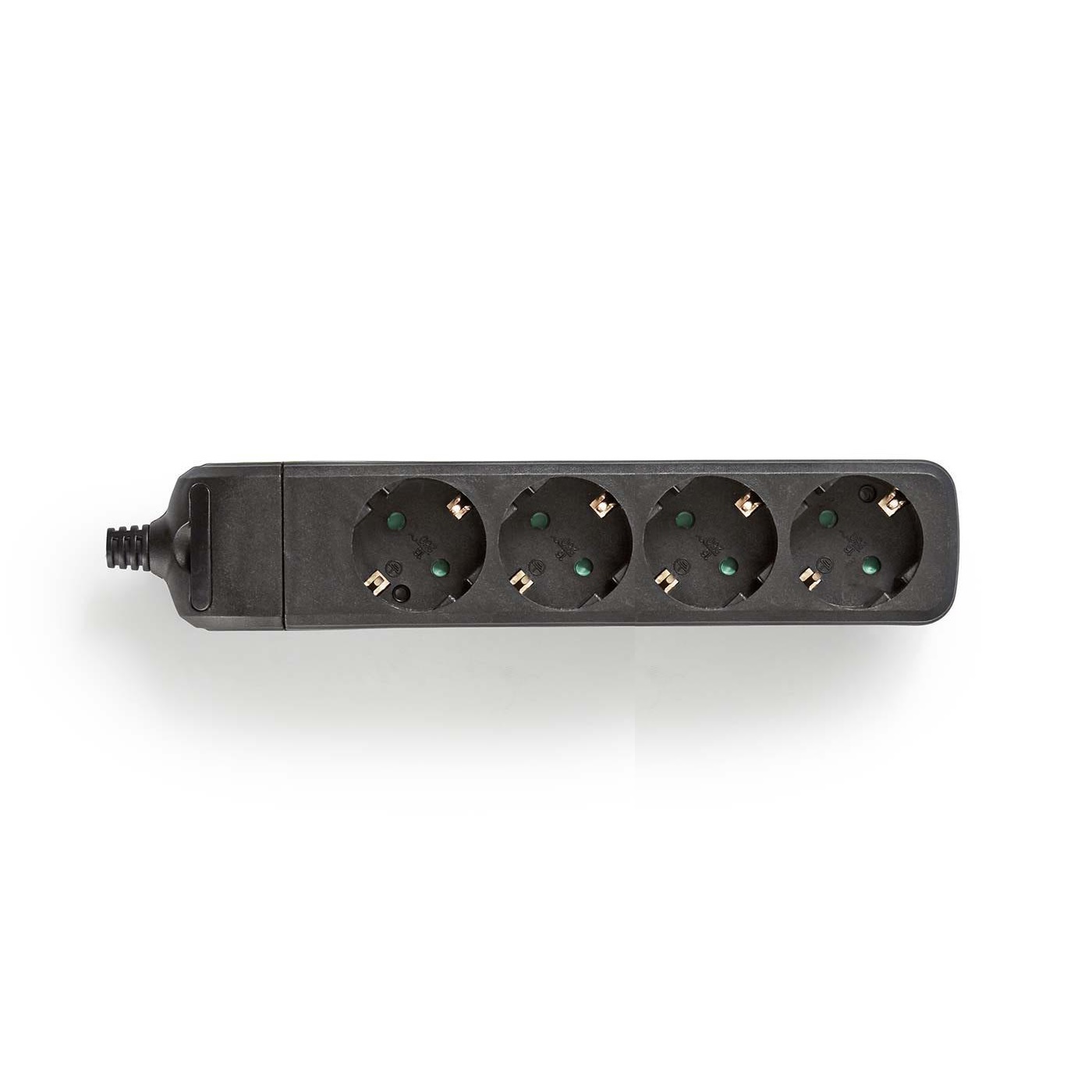 VB 41176 Tafelcontactdoos 4-Voudig + RA Zonder Snoer Zwart