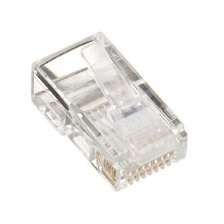 Cablexpert RJ45 krimp connectoren (UTP) voor CAT5/5e netwerkkabel (vast) - 10 stuks