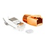 RJ45 krimp connectoren | 3-delig | STP | CAT6/6a/7 | vaste/flexibele aders | per stuk | oranje