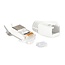 RJ45 krimp connectoren | 3-delig | STP | CAT6/6a/7 | vaste/flexibele aders | 100 stuks | wit