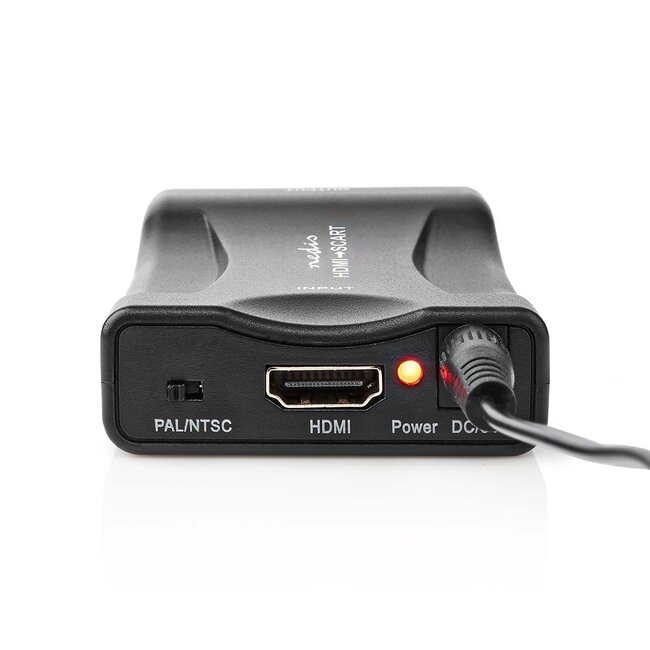Nedis HDMI naar Scart converter - voeding via USB / zwart