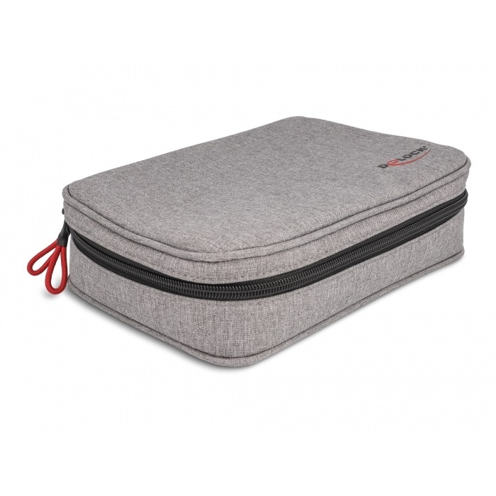 DeLOCK accessoires organiser tas met ritssluiting / grijs