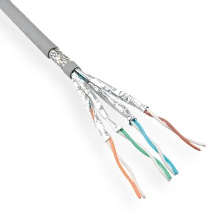 Roline S/FTP CAT6a 10 Gigabit netwerkkabel met vaste aders - AWG23 - LSZH / grijs - 300 meter