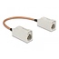 Fakra B (v) - Fakra B (v) antenne kabel - RG316 - 50 Ohm / transparant - 0,15 meter