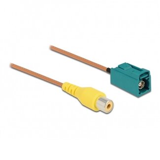 DeLOCK Fakra Z (v) - Tulp RCA (v) auto video adapter kabel - RG179 - 75 Ohm - 0,30 meter