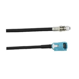 Hirschmann Fakra Z (v) - FME (v) adapter kabel - RG58 - 50 Ohm / zwart - 5 meter