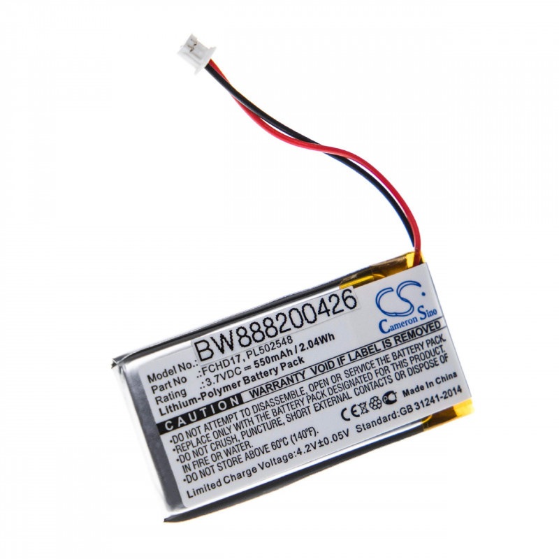 Camera accu compatibel met Acme CarC, FlycamOne - vervangt FCHD17 en PL502548 / 550 mAh
