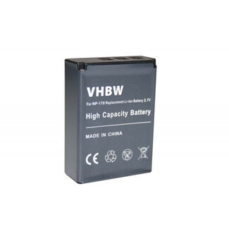 VHBW Camera accu compatibel met Aiptek, Digipo, Easypix, Medion, Ordro, Speed en Tevion - vervangt NP170 / 1300 mAh