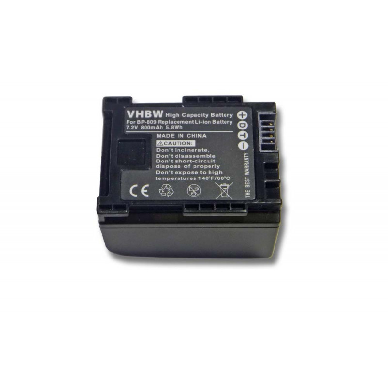 Camera accu compatibel met Canon BP-809 / 800 mAh