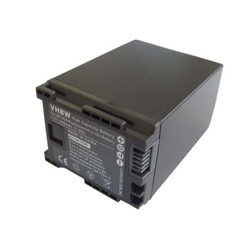 Camera accu compatibel met Canon BP-828 / 2400 mAh