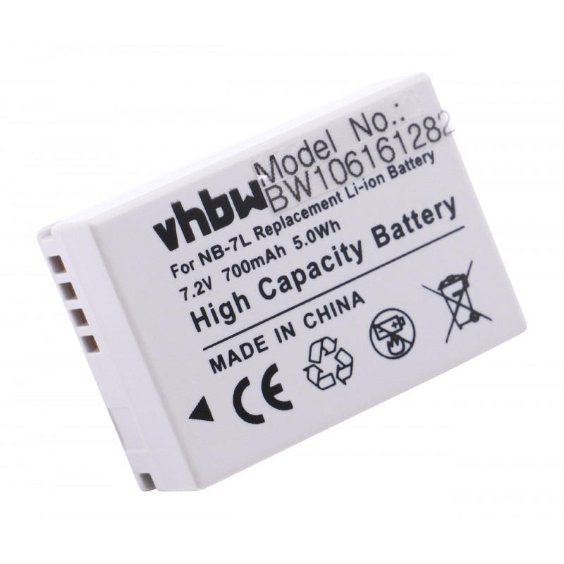Camera accu compatibel met Canon NB-7L / 700 mAh