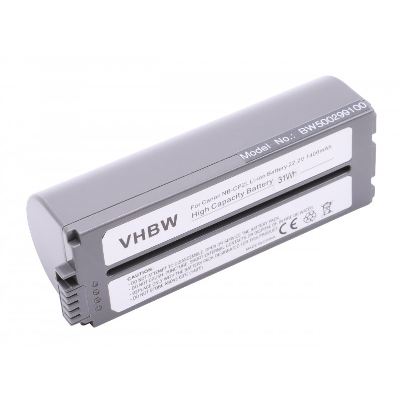 Accu compatibel met Canon Selphy printers - vervangt NB-CP1L en NB-CP2L / 1400 mAh