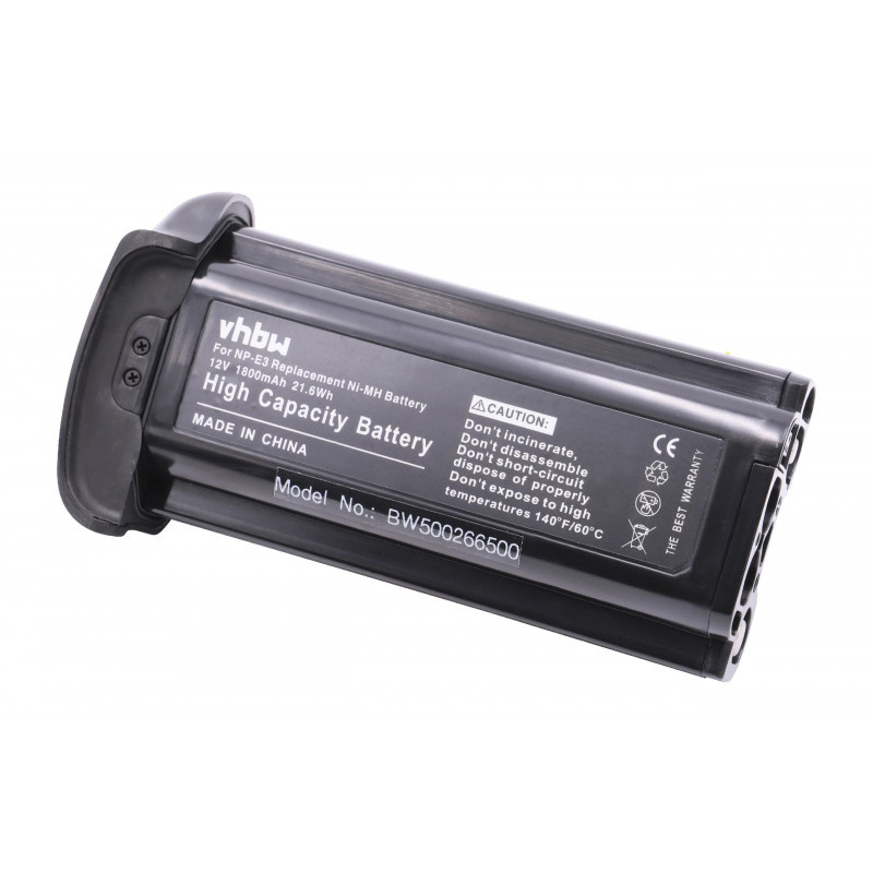 Camera accu compatibel met Canon NP-E3 / 1800 mAh