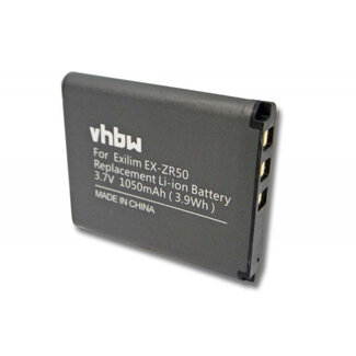 VHBW Camera accu compatibel met Casio NP-160 / 1050 mAh