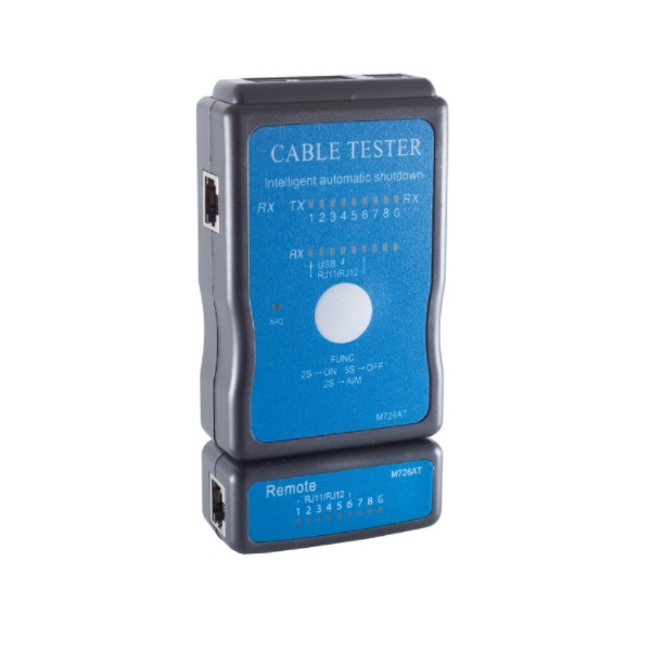 LAN multi-kabeltester voor data- en netwerkkabels - RJ45, RJ12, RJ11 en USB