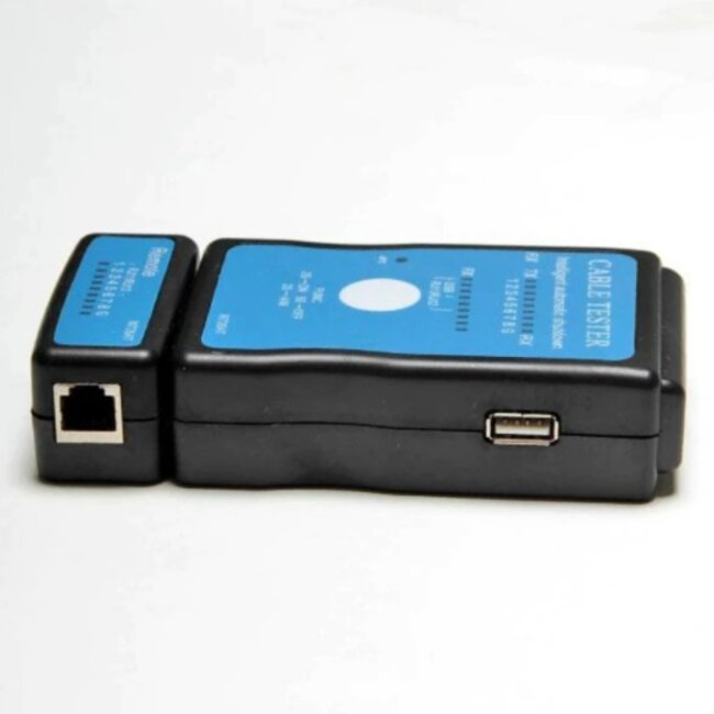 LAN multi-kabeltester voor data- en netwerkkabels - RJ45, RJ12, RJ11 en USB