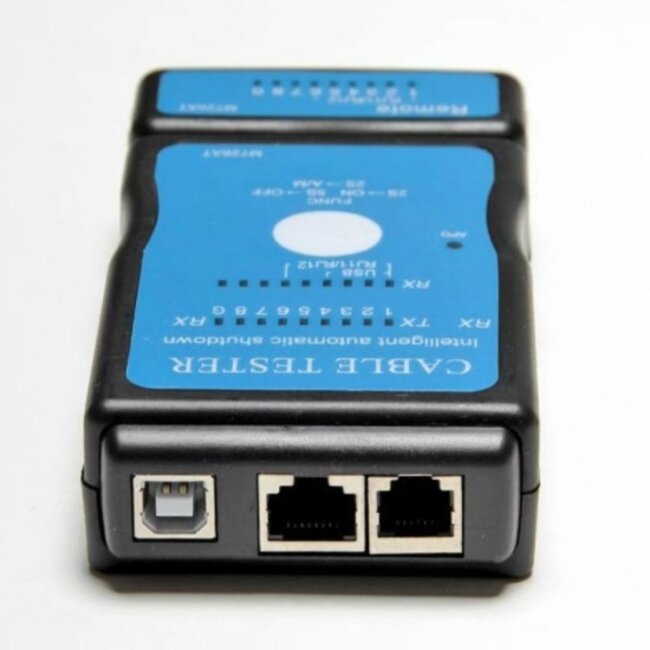 LAN multi-kabeltester voor data- en netwerkkabels - RJ45, RJ12, RJ11 en USB
