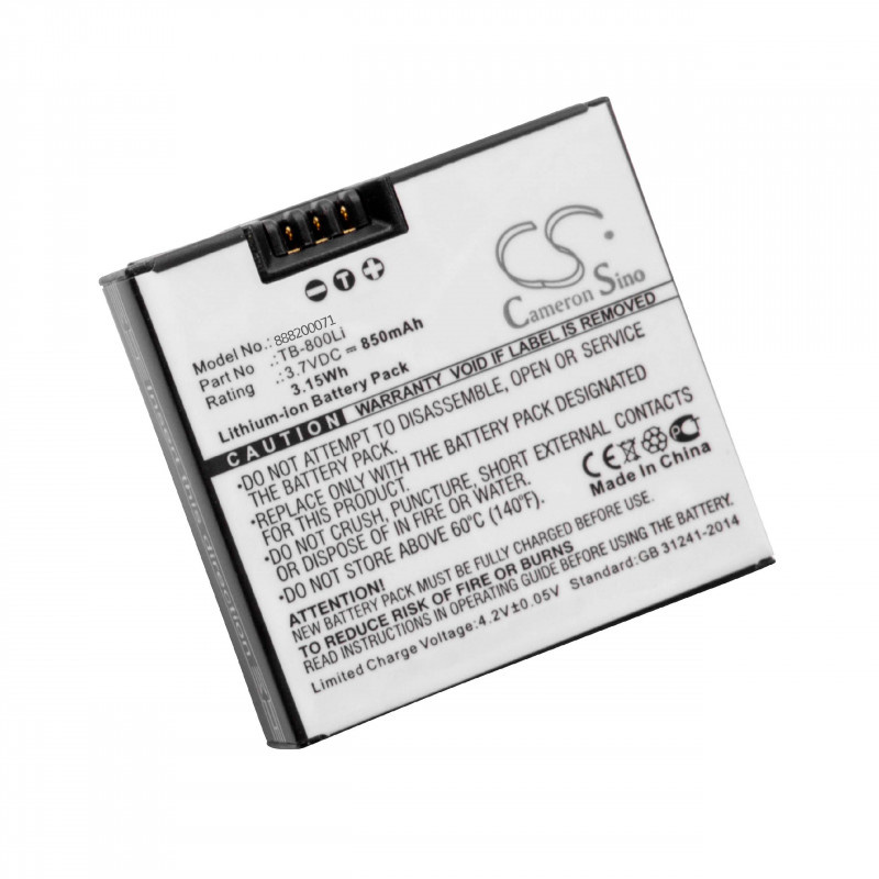 Camera accu compatibel met GoTop G1 - vervangt TB-800Li / 850 mAh