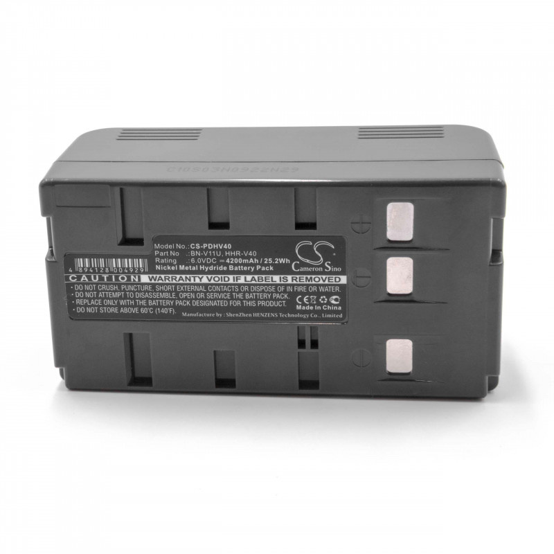 Camera accu compatibel met o.a. JVC BN-V11U, BN-V12U en BN-V20U en Panasonic HHR-V40 / 4200 mAh