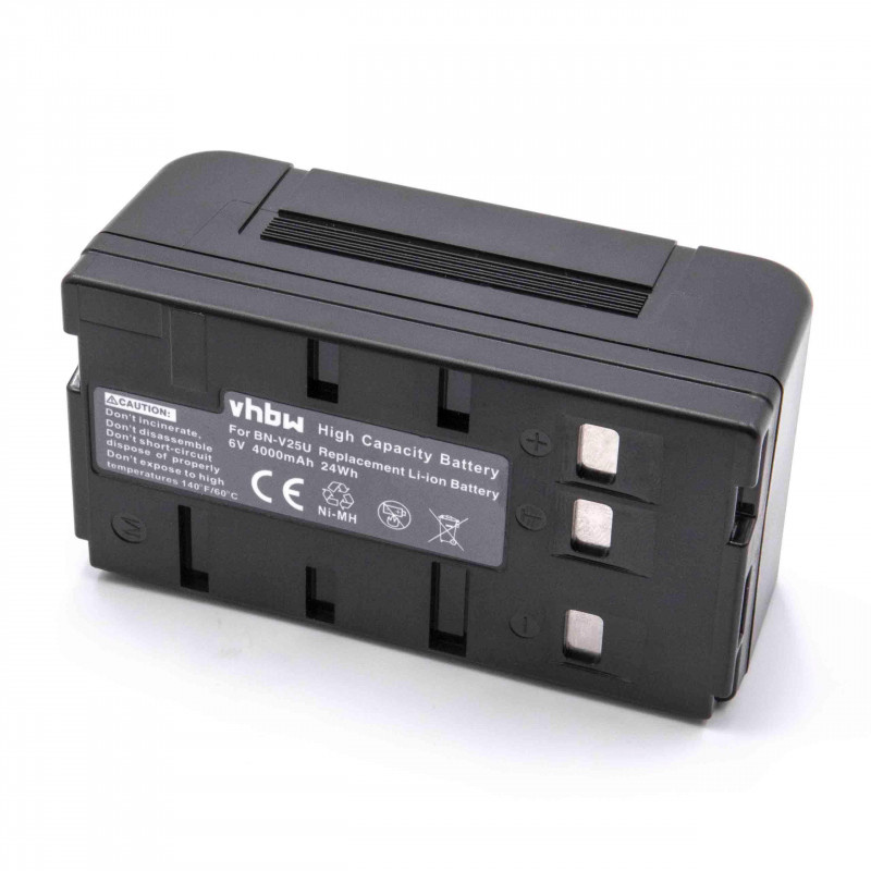 Camera accu compatibel met o.a. JVC BN-V25U / 4000 mAh
