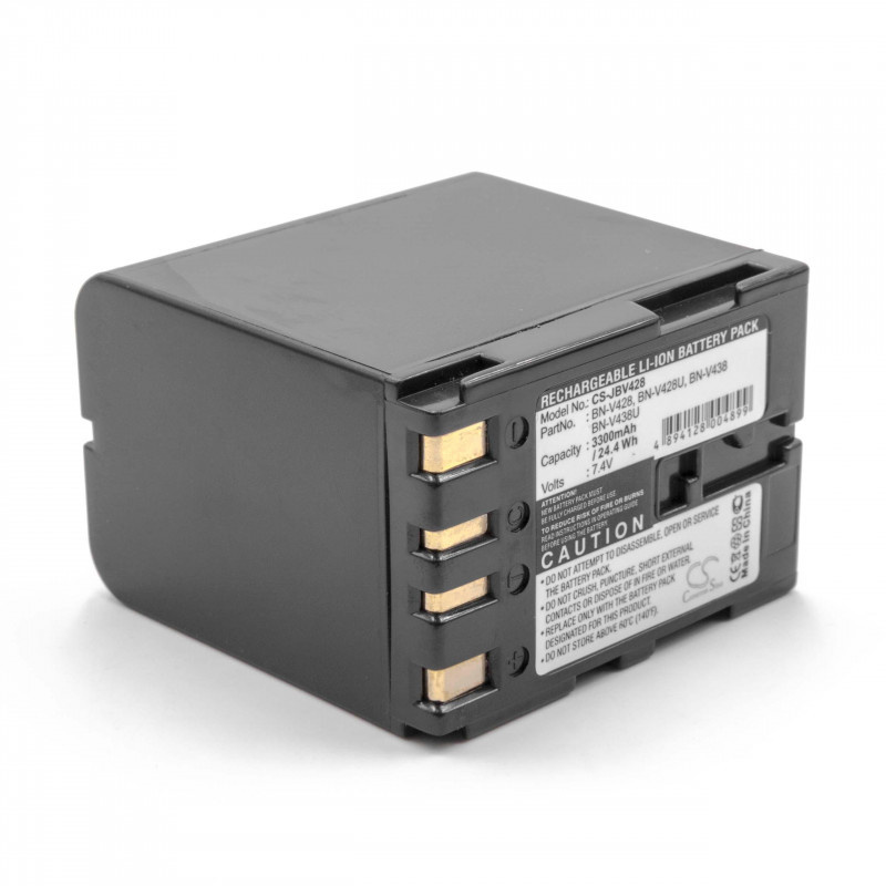 Camera accu compatibel met JVC BN-V428U en BN-V438U / 3300 mAh