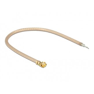 DeLOCK MHF I (v) - kabel met open einde - RG178 - 50 Ohm / transparant - 0,10 meter