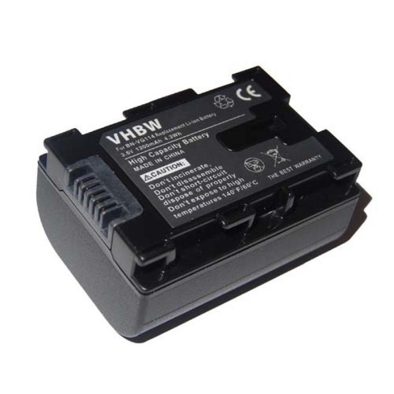 Camera accu compatibel met JVC BN-VG114 / 1200 mAh