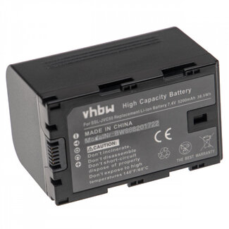 VHBW Camera accu compatibel met JVC SSL-JVC50 en SSL-JVC70 / 5200 mAh