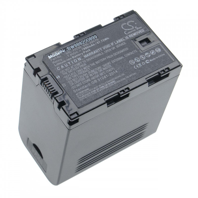 Camera accu compatibel met JVC SSL-JVC50 en SSL-JVC70 / 7800 mAh