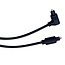 Digitale optische Toslink audio kabel met haakse connector - 4mm / zwart - 2 meter