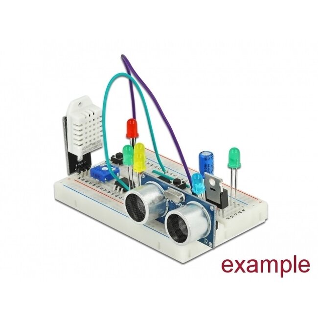 Breadboard met 630/200 insteekpunten / wit