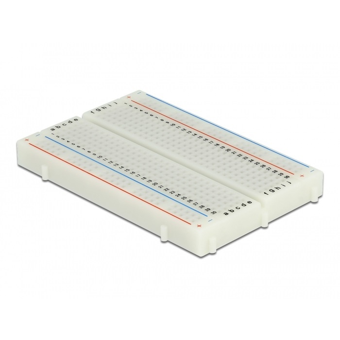 Breadboard met 300/100 insteekpunten / wit | DeLOCK