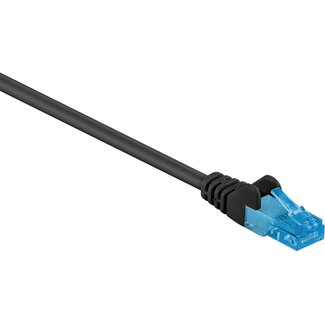 Goobay U/UTP CAT6a 10 Gigabit netwerkkabel / zwart - LSZH - 0,50 meter