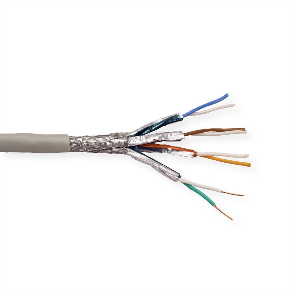Roline S/FTP Cat7 CU netwerkkabel 100m op rol