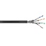 S/FTP CAT7 10 Gigabit 600 MHz outdoor netwerkkabel met vaste aders - AWG23 / zwart - 100 meter