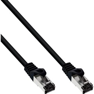 InLine S/FTP CAT8.1 40 Gigabit netwerkkabel / zwart - LSZH - 0,25 meter