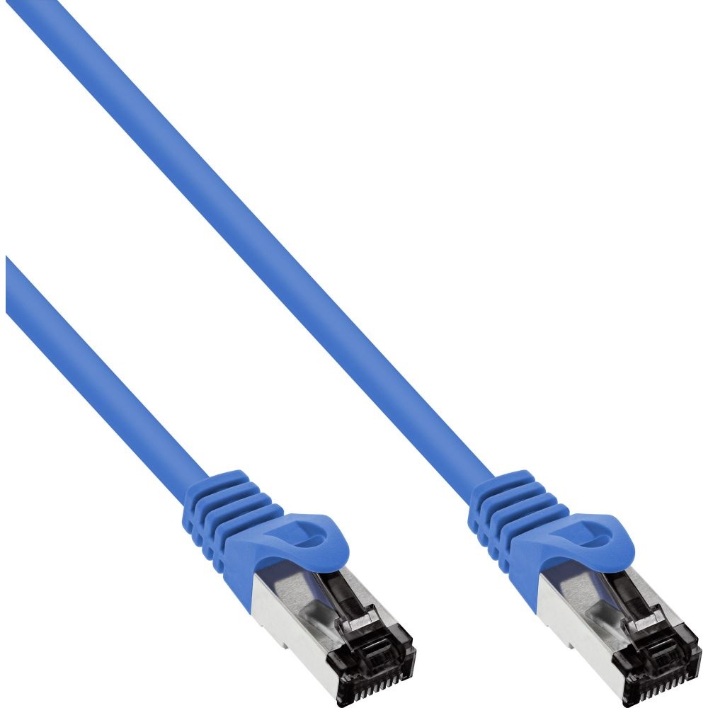 Inline S/FTP Cat 8.1 Netwerkkabel - CU - LSZH - Snagless - 10 meter - Blauw