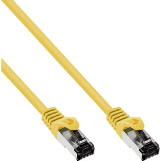 InLine S/FTP CAT8.1 40 Gigabit netwerkkabel / geel - LSZH - 0,25 meter