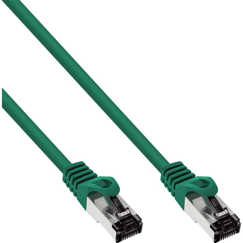Inline S/FTP Cat 8.1 Netwerkkabel - CU - LSZH - Snagless - 7,5 meter - Groen