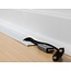 Kunststof kabelgoot half-rond met zelfklevende plakstrip - 100 x 3 cm / wit