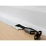 Kunststof kabelgoot half-rond met zelfklevende plakstrip - 100 x 8,9 cm / wit