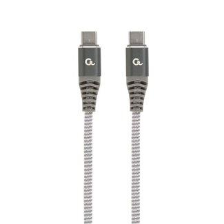 Cablexpert Cablexpert Premium USB-C naar USB-C kabel met E-Marker chip - USB2.0 - tot 20V/5A / nylon - 1,5 meter