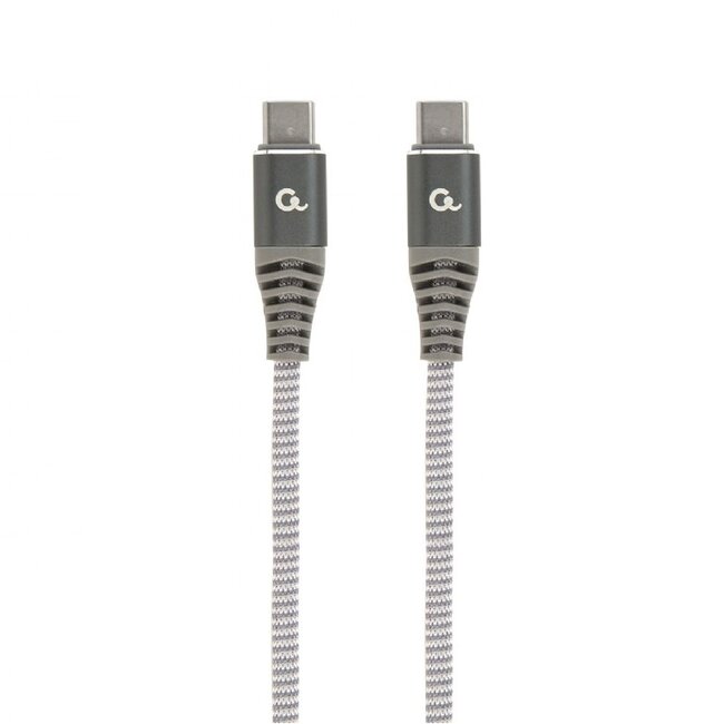 Cablexpert Premium USB-C naar USB-C kabel met E-Marker chip - USB2.0 - tot 20V/5A / nylon - 1,5 meter