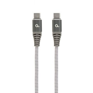 Cablexpert Cablexpert Premium USB-C naar USB-C kabel - USB2.0 - tot 20V/3A / nylon - 1,5 meter