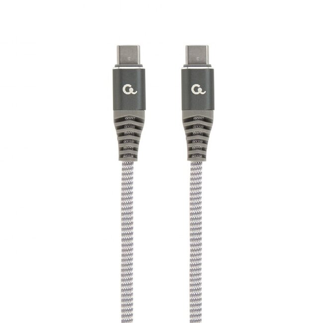 Cablexpert Premium USB-C naar USB-C kabel - USB2.0 - tot 20V/3A / nylon - 1,5 meter