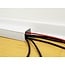 Kunststof kabelgoot met cover en zelfklevende plakstrip - 100 x 5,7 cm / wit